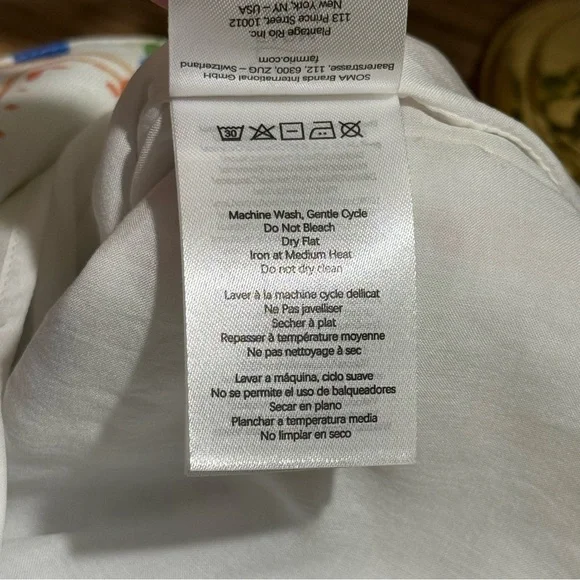 Farm Rio NWT XS Off White Fresh Table Euroflax Premium Linen Mini Dress Elegant - Picture 7 of 9